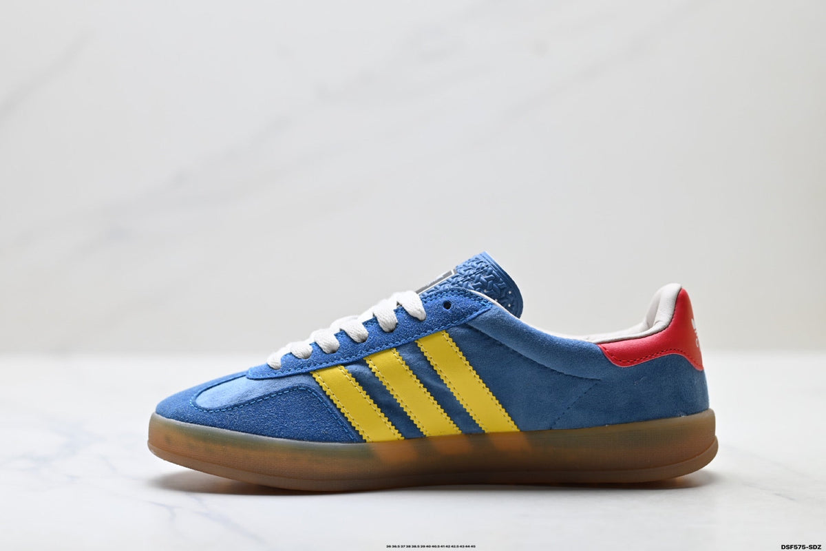 adidas x Gucci Gazelle Blue Yellow Sneakers