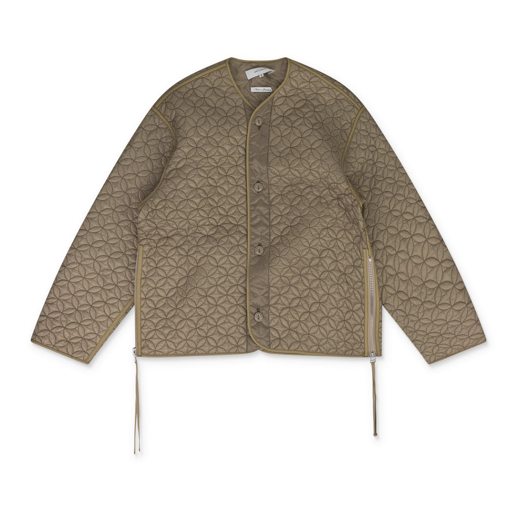 Brown Shippo Quilted Lining Jacket