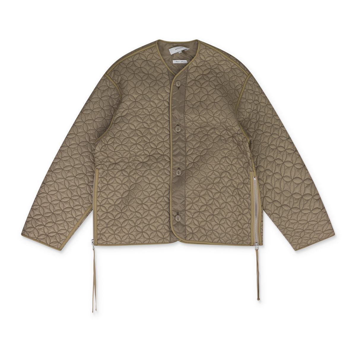 Brown Shippo Quilted Lining Jacket
