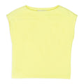NEON YELLOW QUILTED CROP TOP