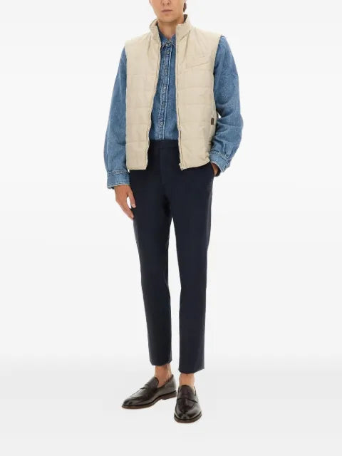 Fay quilted zipped gilet
