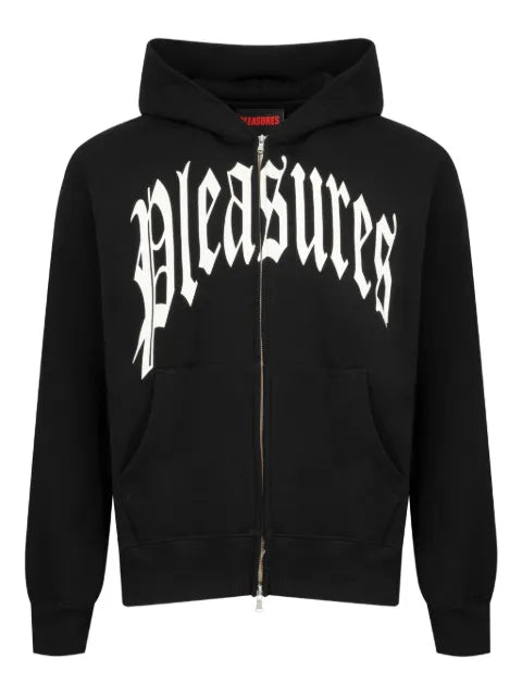 Pleasures zip twitch hoodie