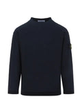 Stone Island 5100044 plush stitch organic cotton nylon sweater