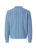 FENDI stripe-knit polo-collar sweater
