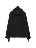 ACRONYM hooded zip-up cape