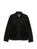 Emporio Armani logo-pattern denim jacket