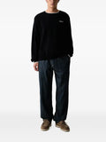 Armani Exchange logo-embroidered contrast-trim sweater