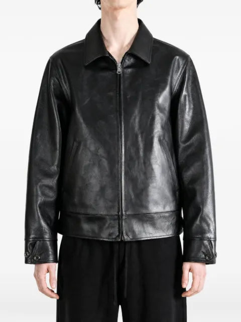 TAIGA TAKAHASHI leather zip-up jacket