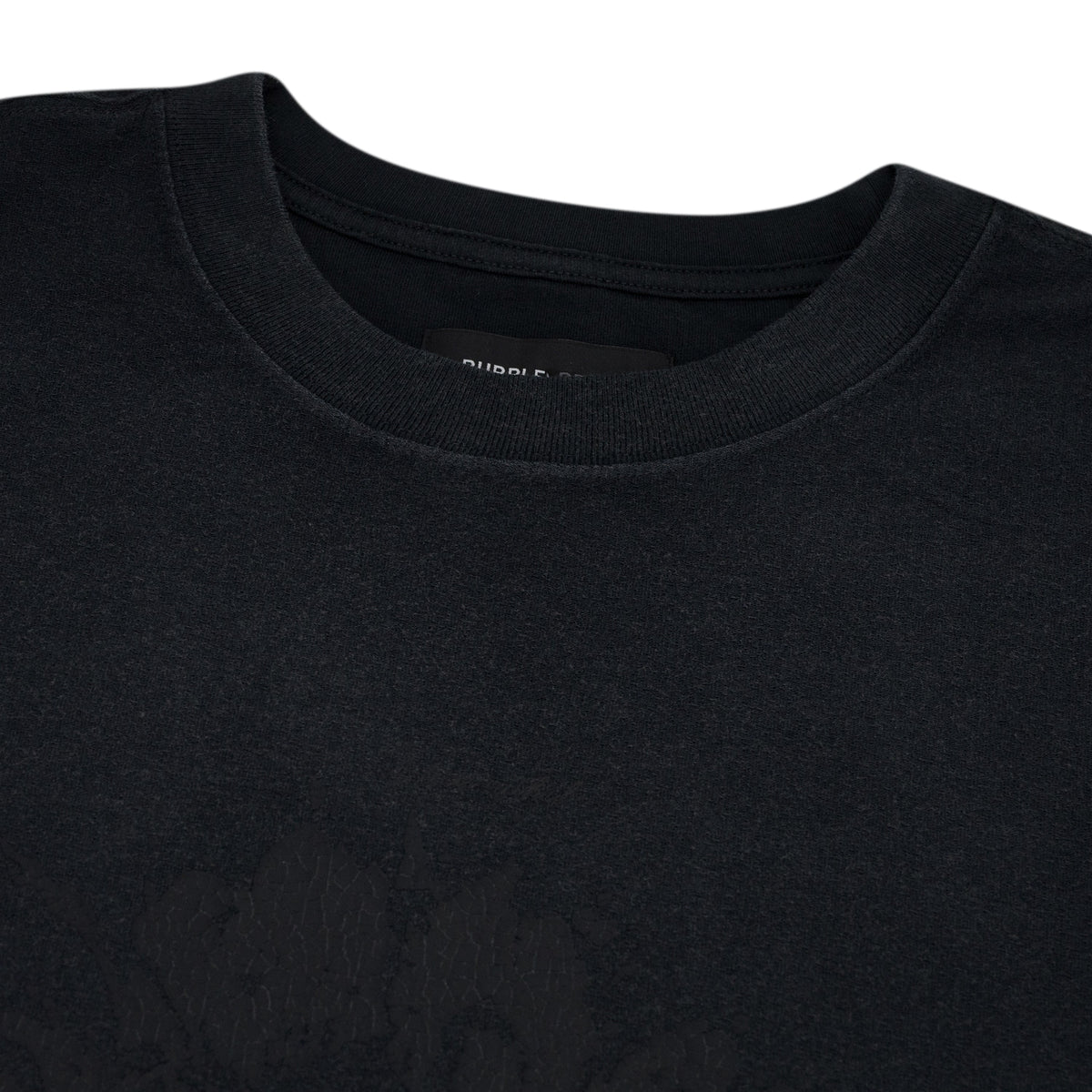 Black Textured Sky High Tee