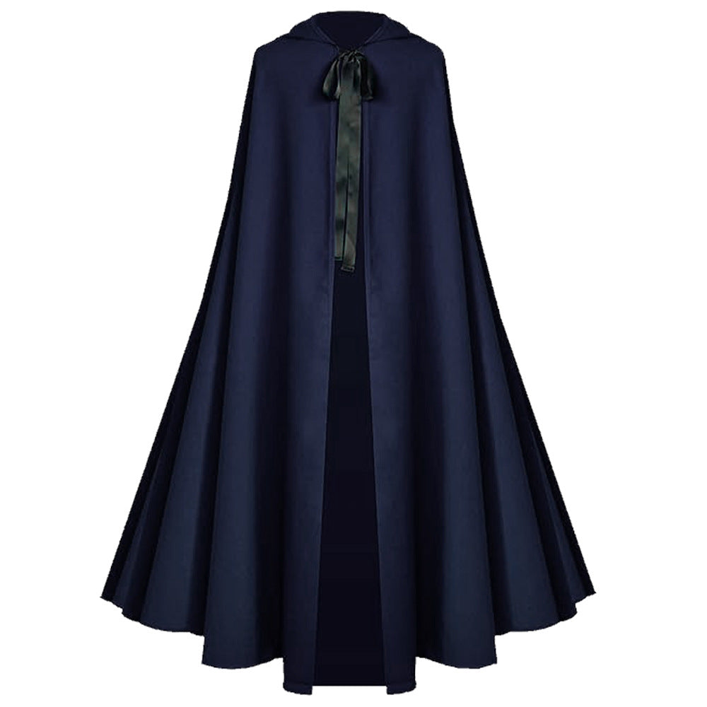 Halloween Men Reaper Cosplay Medieval Hooded Cloak Multi‑Color Cape