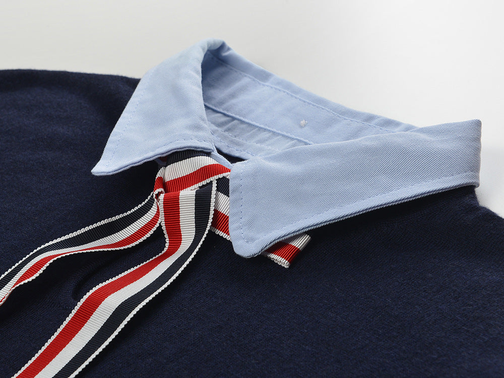 Women Ribbon POLO shirt