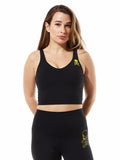 Front Row Cropped Tank- Skull