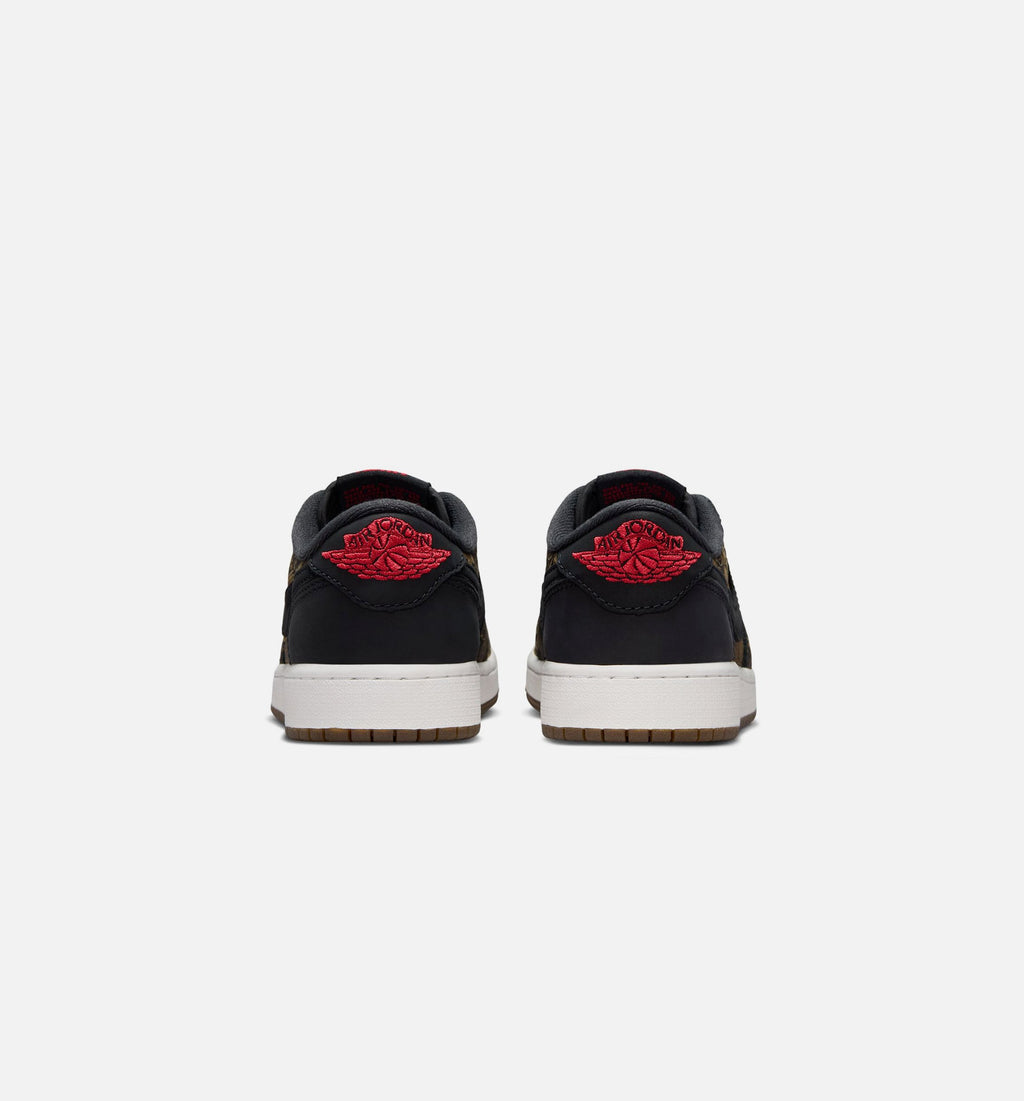 Air Jordan 1 Retro Low OG Laser Black/Red Big Kids' Lifestyle Shoes - Black/Varsity Red/Summit White