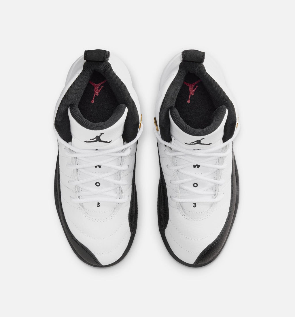 Air Jordan 12 Retro Taxi | Preschool Lifestyle Shoe | White/Black/Taxi