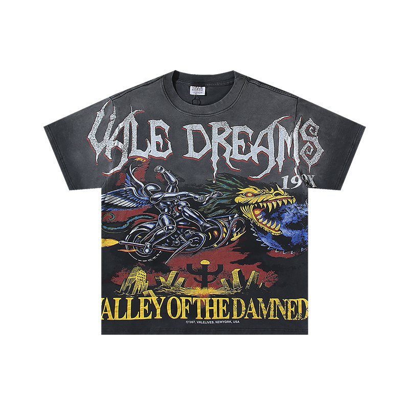 VALE USA Kile Dreams Washed Graphic T-Shirt