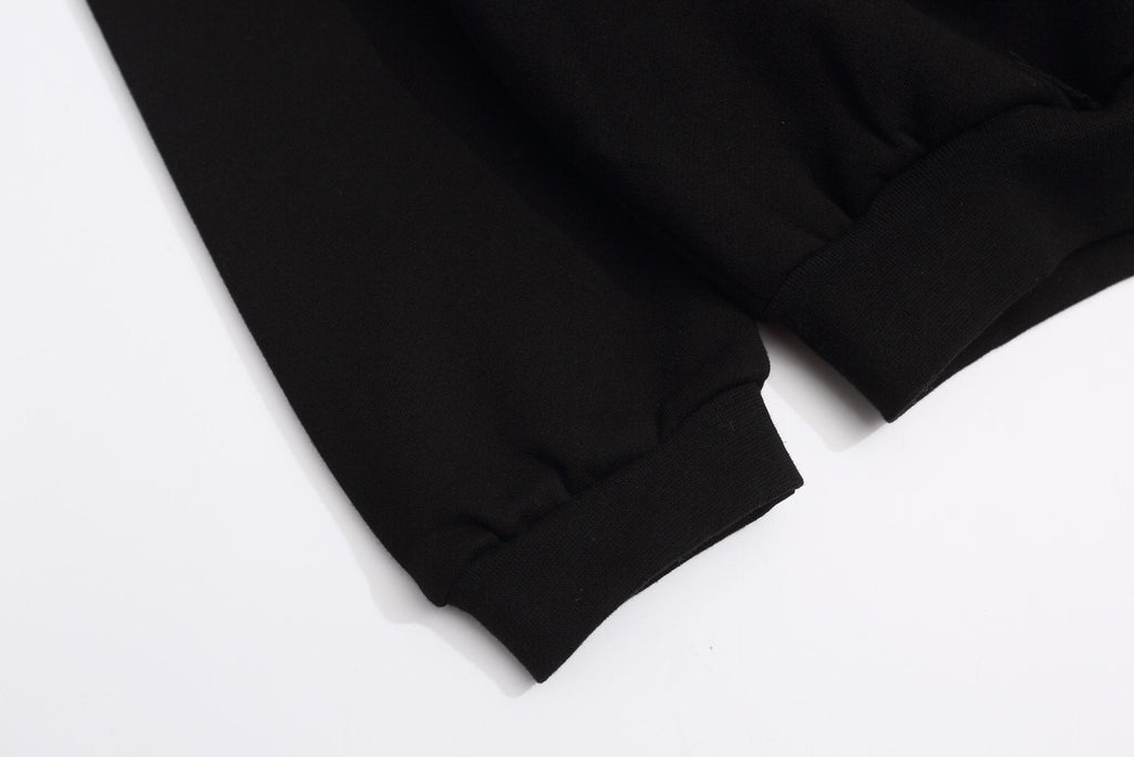 Fear of God Essentials Black Front Graphic Hoodie