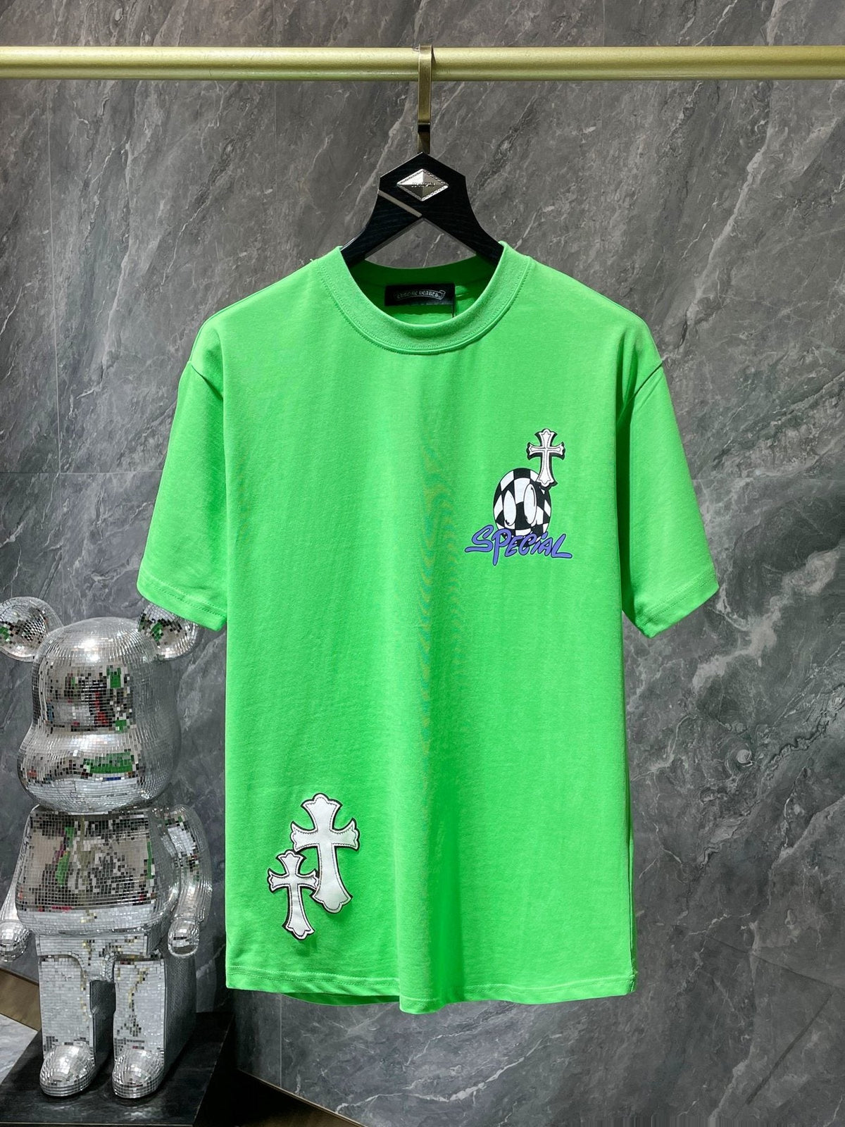 Chrome Hearts Cross & Barbed-Wire Graphic T-Shirt