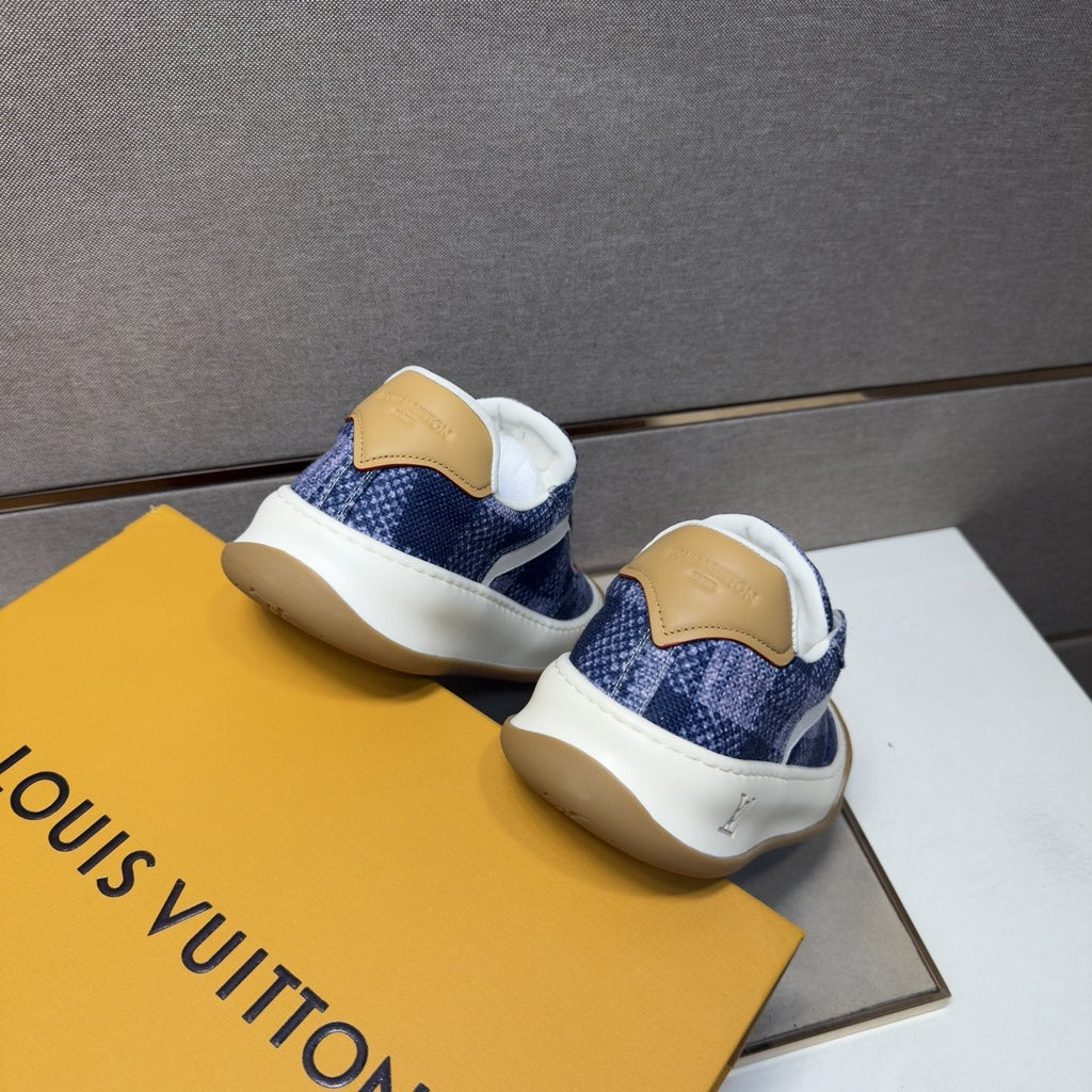 Louis Vuitton Men's Patterned Low-Top Sneakers - Rubber Outsole