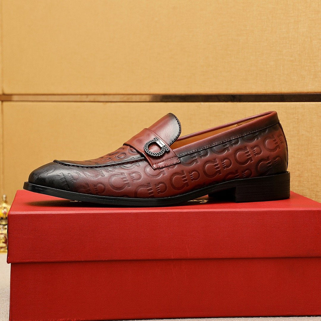 Ferragamo Embossed Slip-On Shoes