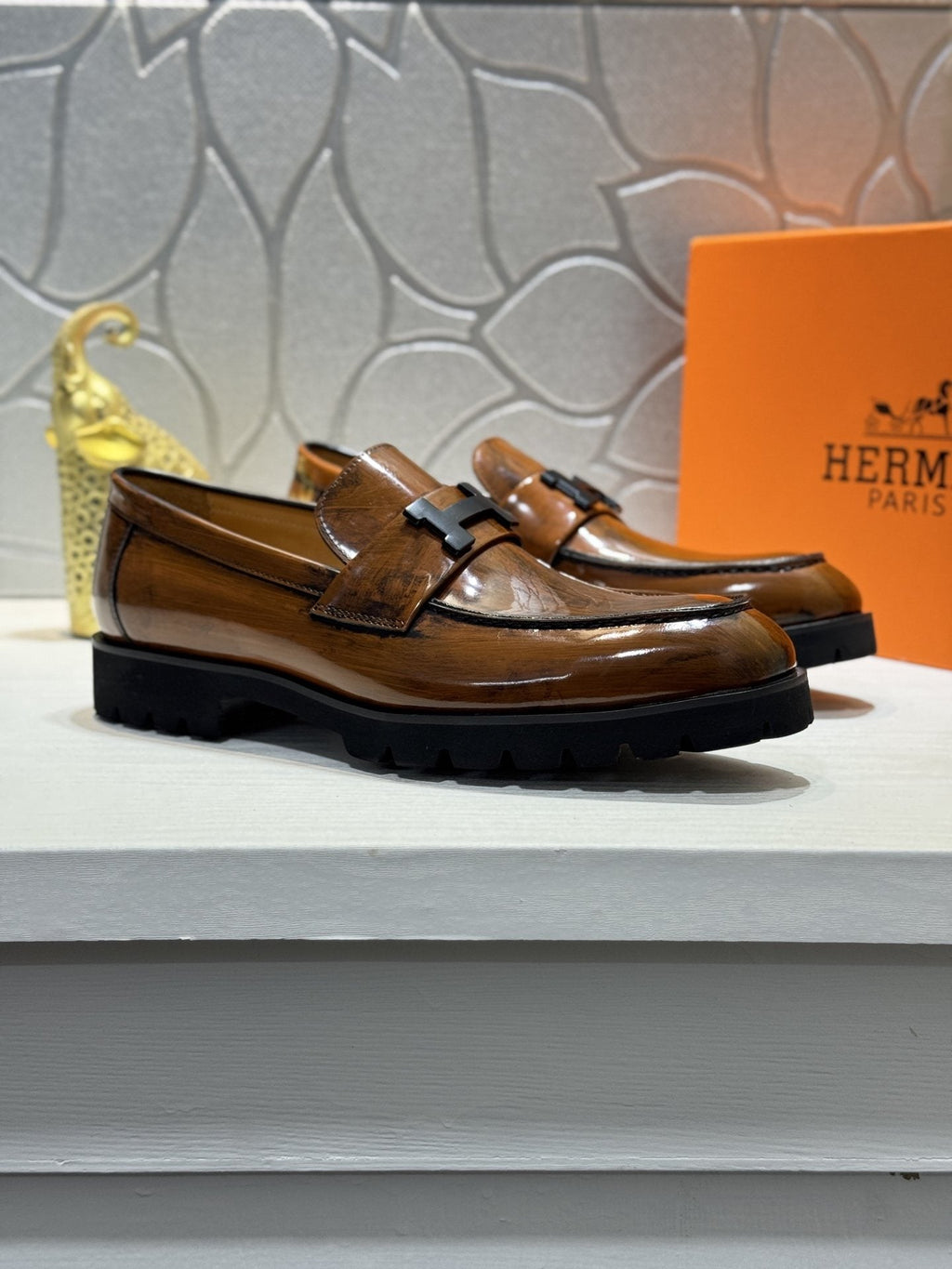 Hermès Men's Lug Sole Loafers