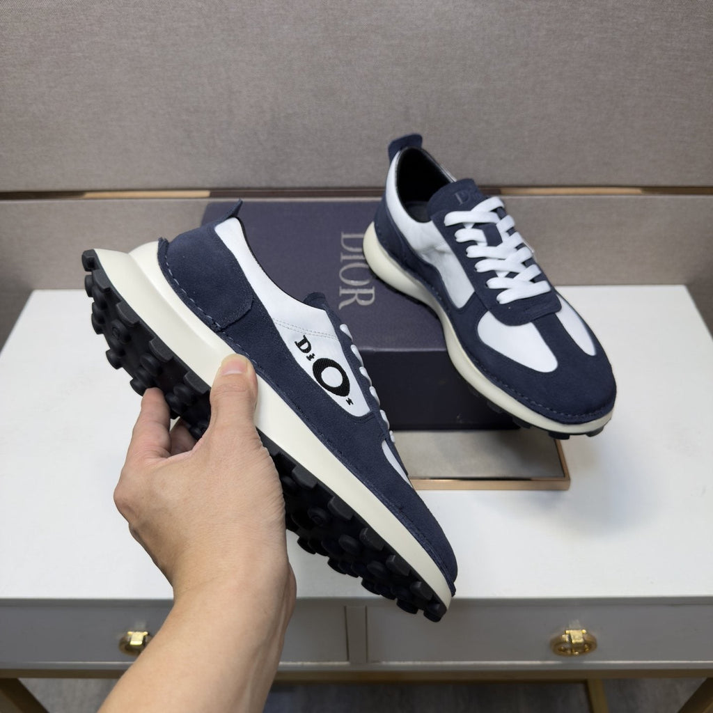 Dior Men's Paneled Low-Top Sneakers