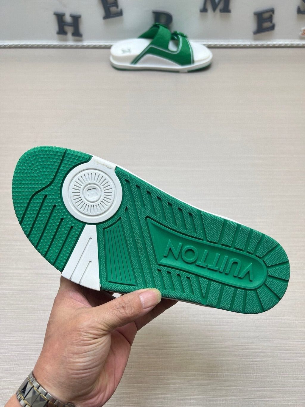 Louis Vuitton Double-Buckle Slide Sandals